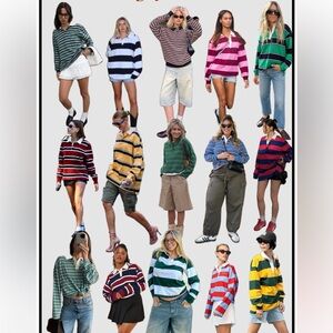 Ralph Lauren Rugby Polo Striped Long Sleeve Shirt
